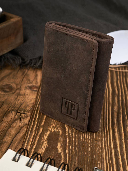 Leder Herren Geldbörse Set mit RFID Braun