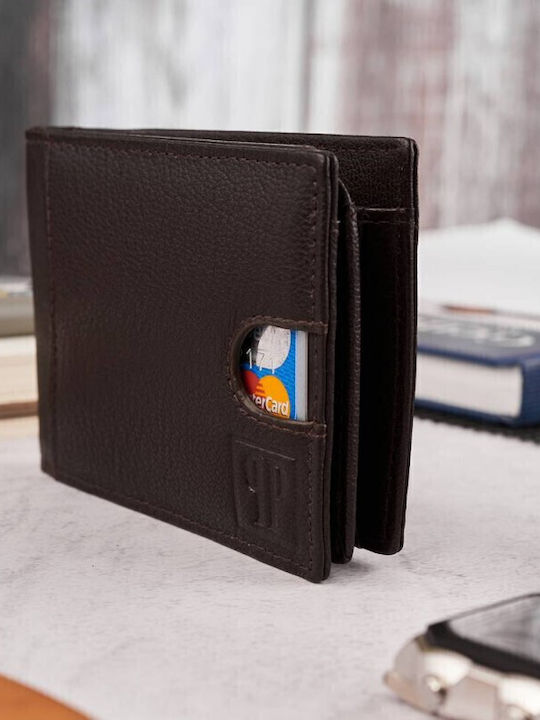 Leder Herren Geldbörse Set mit RFID Braun