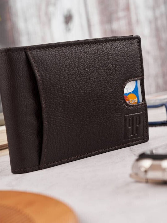 Leder Herren Geldbörse Set mit RFID Braun