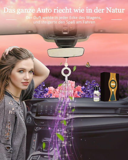 Car Air Freshener Pendand Liquid Lavender 10ml