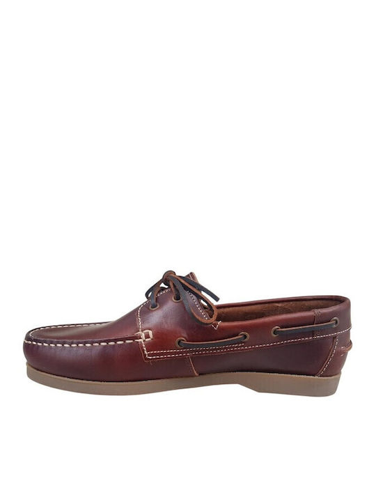 Δερμάτινα Ανδρικά Boat Shoes σε Ταμπά Χρώμα