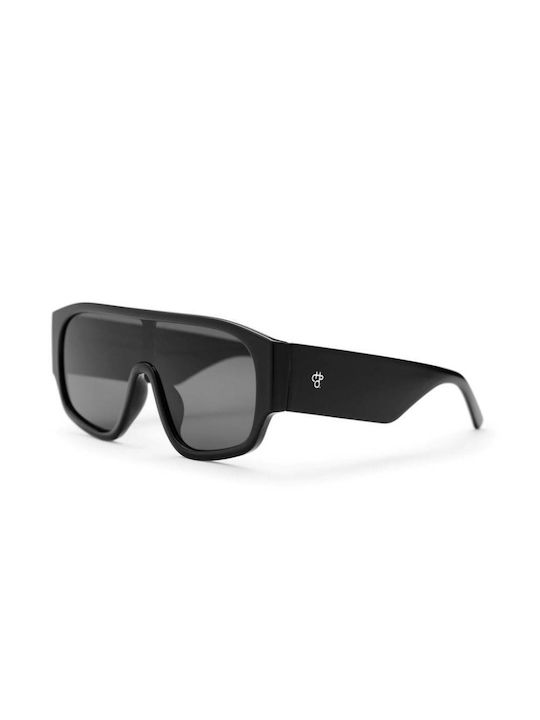 Chpo Men's Sunglasses with Black Plastic Frame and Black Lens 16134QQ