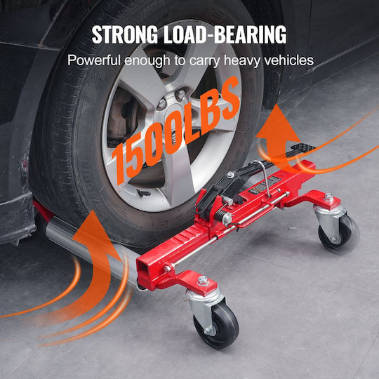 Vevor Wheel Dolly Heavy Duty Vehicle Positioning Tire Jack Car Lifter 1500 Lbs