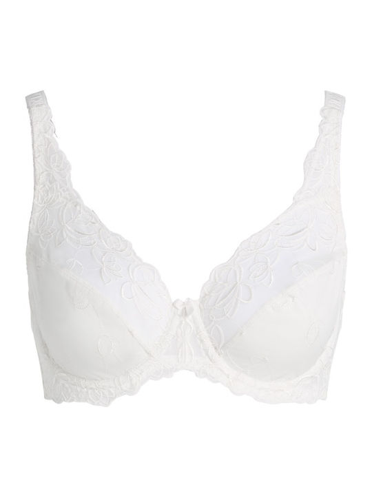 Diva Off White Сутиен без подложка с Банели