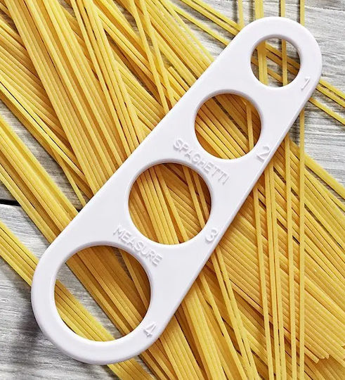 Instrument de porționare pentru spaghete Judge Kitchen, plastic, 18 cm, alb