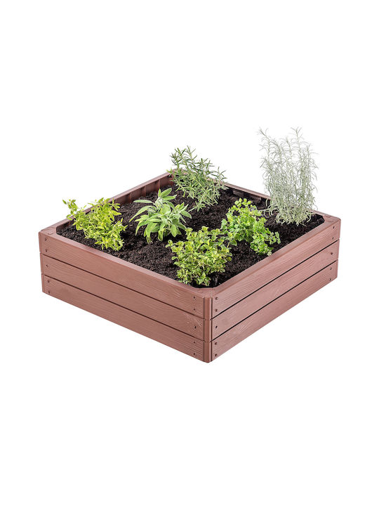 Kadax Hochbeet Gemüsebeet Braun 75x75cm