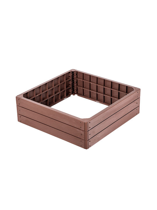 Kadax Hochbeet Gemüsebeet Braun 75x75cm
