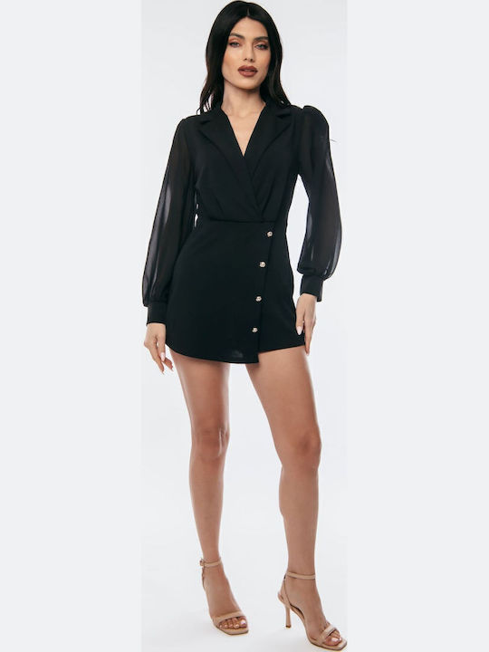 Women's One-piece Shorts Black