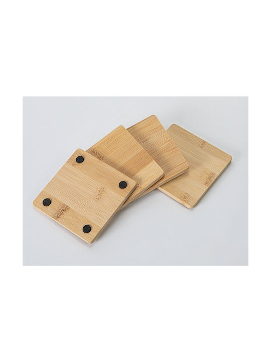 Excellent Houseware Сувенир Дървени Кафяв 10x10см 4бр
