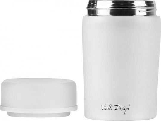 Vialli Design Sticlă Termos Oțel inoxidabil 500ml White