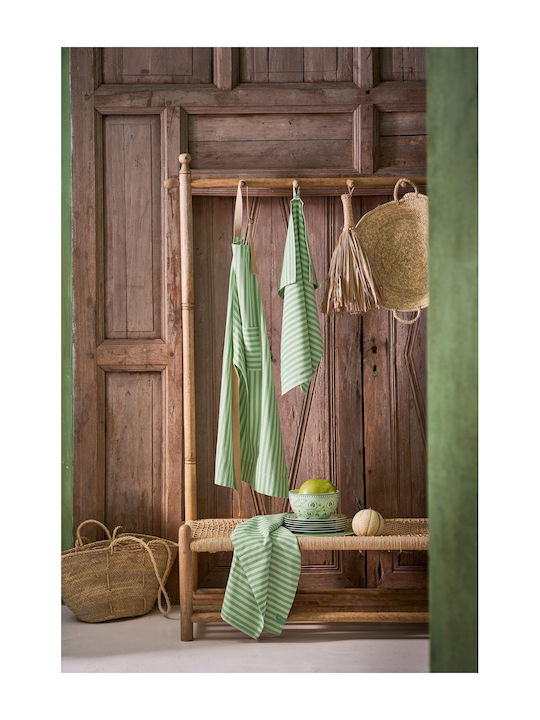 PiP Studio Handtuch aus 100% Baumwolle in Grün Farbe 65x65cm 2Stück