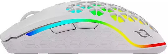 Aqirys Polaris Ασύρματο RGB Gaming Ποντίκι 16000 DPI Λευκό