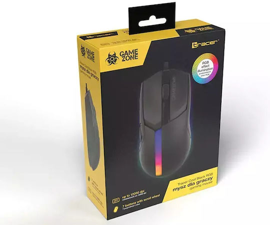 Tracer Gamezone RGB Gaming Ποντίκι 12000 DPI Μαύρο