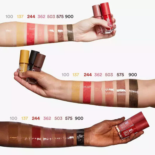 Овлажняващо масло за устни 3ina Color Lip Oil нюанс 137 Ярко медено жълто Прозрачен обем 4 мл