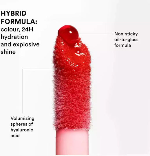 Овлажняващо масло за устни 3ina Color Lip Oil нюанс 137 Ярко медено жълто Прозрачен обем 4 мл