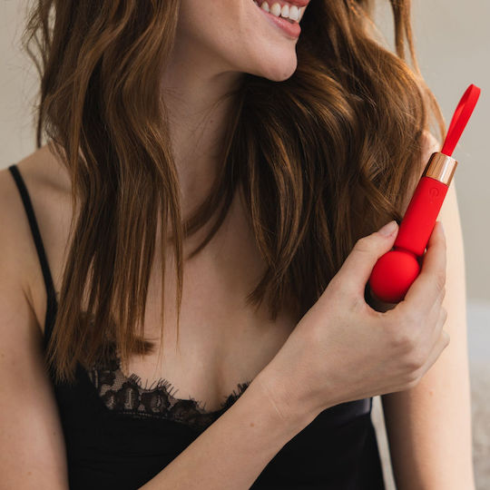 Beautifly Rubyglow Sphere Mini Vibrator De Masaj 10.7cm Roșu
