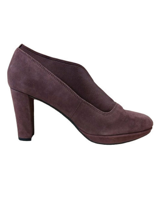 Clarks Purple Heels