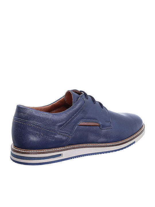 6244 Men's Anatomic Leather Casual Shoes Blue