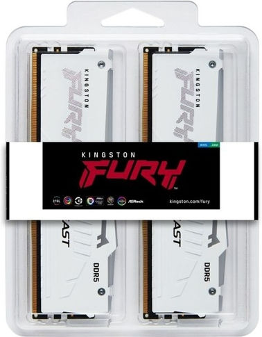 Kingston Fury Beast RGB DDR5 64GB RAM με 2x32GB Modules και Ταχύτητα 6000 για Desktop
