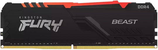 Kingston Fury Beast 128GB DDR4 RAM cu 4 module (4x32GB) și Viteză 3600 pentru Desktop