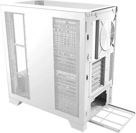 Darkflash DY450 Gaming Midi-Turm Computergehäuse mit Seitenfenster Weiß