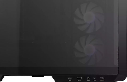 MSI MAG PANO 100R PZ Gaming Midi Tower Κουτί Υπολογιστή με RGB Φωτισμό Μαύρο