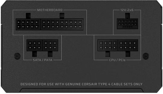 Corsair RMe Series RM650e 650W Μαύρο Τροφοδοτικό Υπολογιστή Full Modular Cybenetics Gold