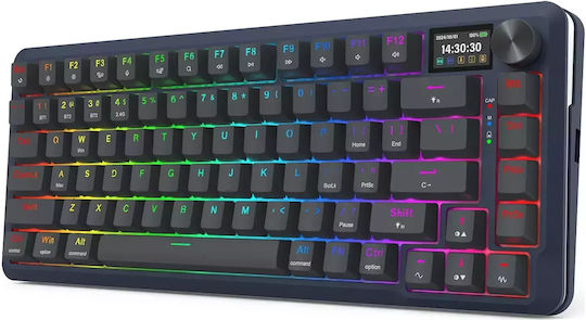 Redragon Flekact K708RGB-PRO Ασύρματο Οπτικό Gaming Πληκτρολόγιο 75% με RGB φωτισμό (Αγγλικό US)