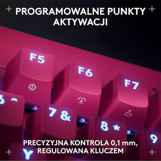 Logitech G Pro X Gaming Tastatur Tenkeyless mit GX Rot Schaltern und RGB-Beleuchtung (Englisch US) Magenta