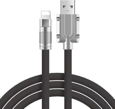 Treqa Редовна USB-A към Lightning кабел 100W Черен 1м