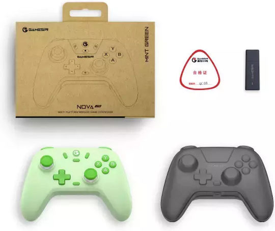 Gamesir Nova Lite Безжичен Геймпад с Хол Ефект Стикове за Android / PC / Switch / iOS / Switch 2 Ментово Зелено