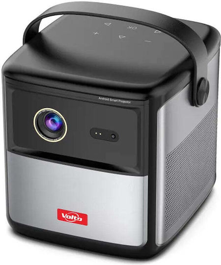 Volto Mini 3D Projector DLP (DMD) Full HD LED Lamp with Wi-Fi and Built-in Speakers Gray