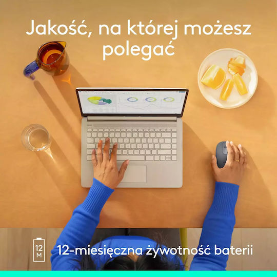 Logitech M196 Ασύρματο Bluetooth Ποντίκι Graphite