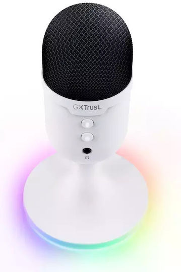 Trust GXT 234W Μικρόφωνο USB Επιτραπέζιο σε Λευκό Χρώμα