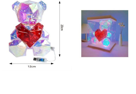 My Home Luxury Dekorative Lampe Herz Mehrfarbig