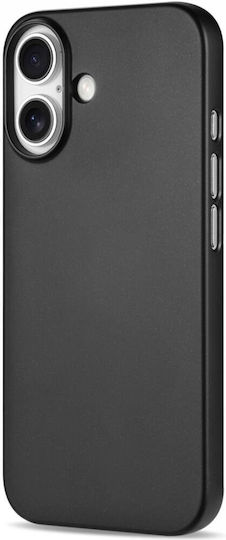 Nekit Umschlag Rückseite Kunststoff 1mm Schwarz (iPhone 16 Plus)