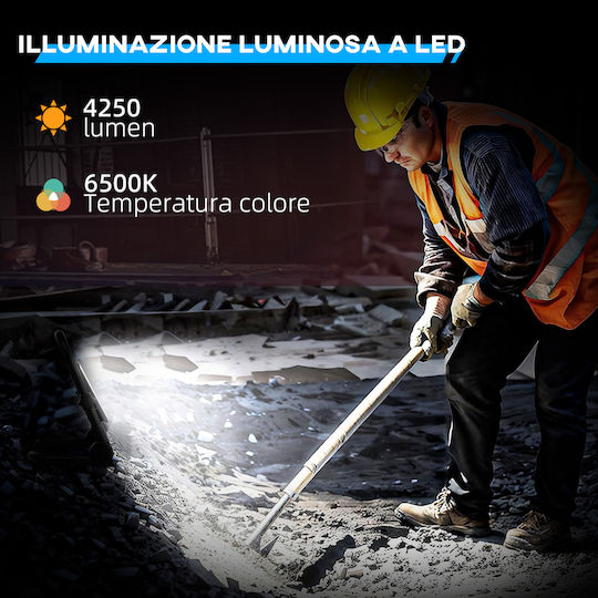 HomCom Προβολέας Εργασίας LED IP65 με Φωτεινότητα έως 4250lm