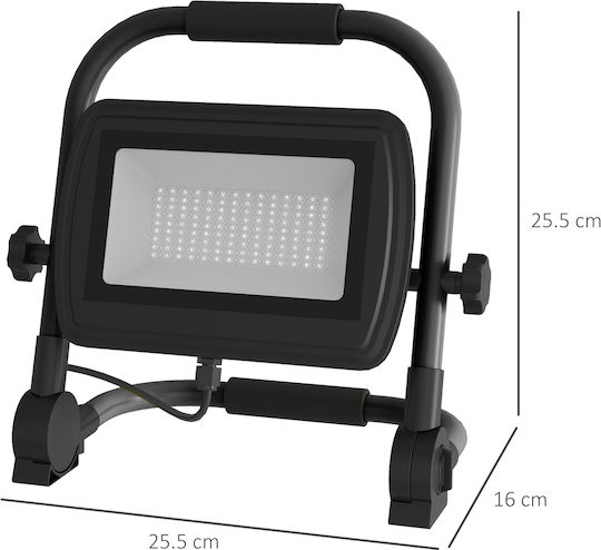 HomCom Προβολέας Εργασίας LED IP65 με Φωτεινότητα έως 4250lm