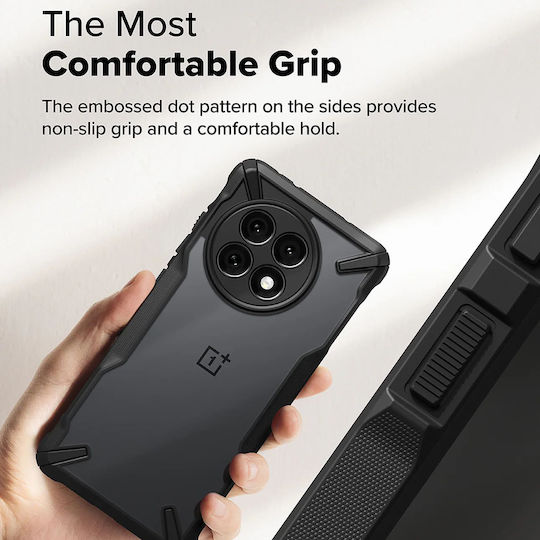 Ringke Fusion X Back Cover Silicone 2mm with Strap Black (OnePlus 13R)