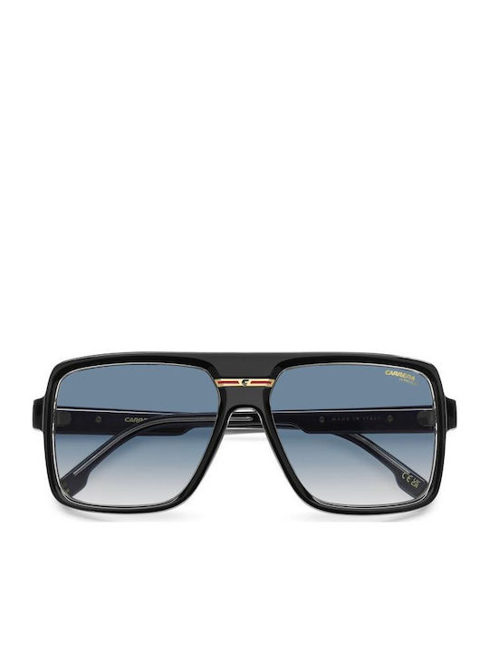 Carrera Ochelari De Soare Pentru Bărbați Cu Ramă Neagră Din Plastic Și Lentile Gri Degrade