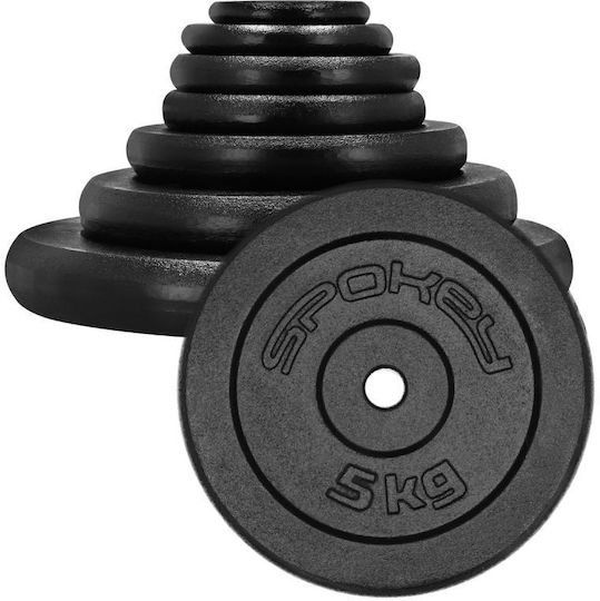 Spokey Sinis Set of Plates Metal 1 x 5kg Ø29mm