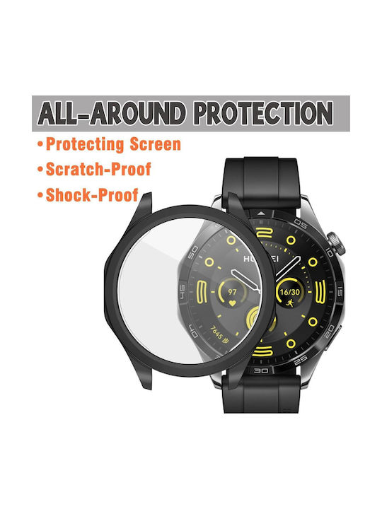 Defense Frame Plastic Case in Black color for Huawei Watch GT 4 46mm