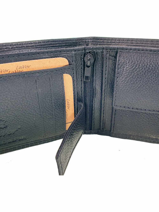 Leather Men's Wallet Cards with RFID Black