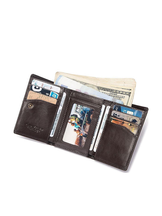 Portofel bărbătesc Clasice cu RFID Maro