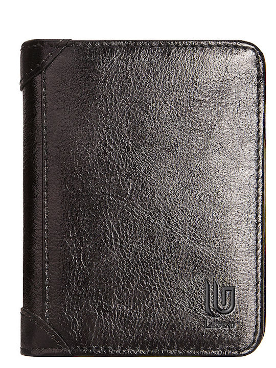 Кожен Мъжки Портфейл с RFID Черен