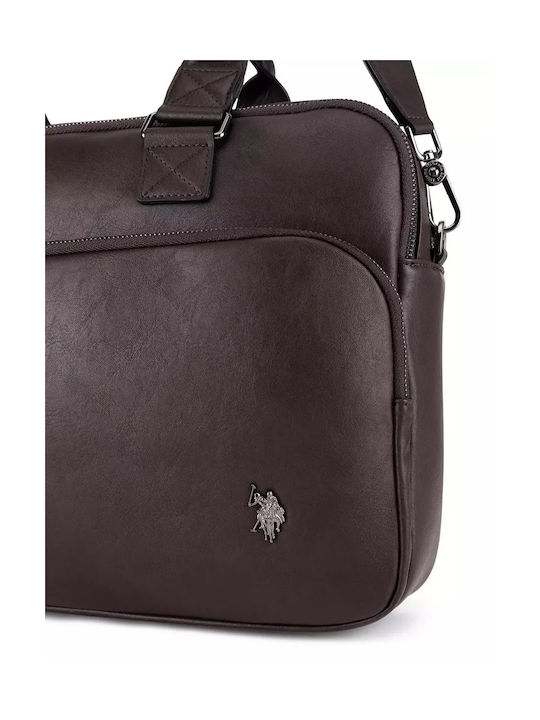 U.S. Polo Assn. Men's Briefcase Brown