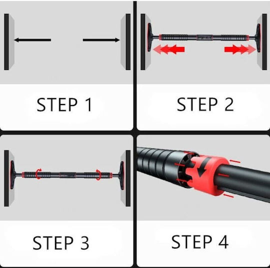 MotivationPro Bară de tracțiune Ușa 65-100cm pentru Utilizator până la 180kg