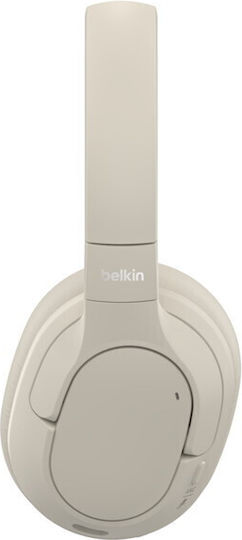 Belkin SoundForm Isolate Kabellos / Kabelgebunden Über Ohr Kopfhörer mit 60 Stunden Betriebszeit Sand