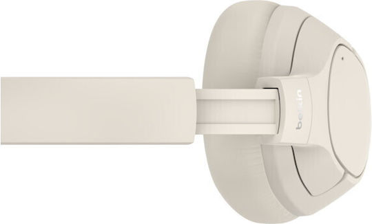 Belkin SoundForm Isolate Kabellos / Kabelgebunden Über Ohr Kopfhörer mit 60 Stunden Betriebszeit Sand