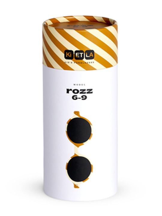KiETLA Rozz Unbreakable Round Kids Sunglasses Beige for 4-6 Years